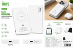 Wave WA-347 MagSafe Powerbank 5000mAh – 15W Draadloos Opladen & USB-C Snelladen – Wit - Laad Centrum