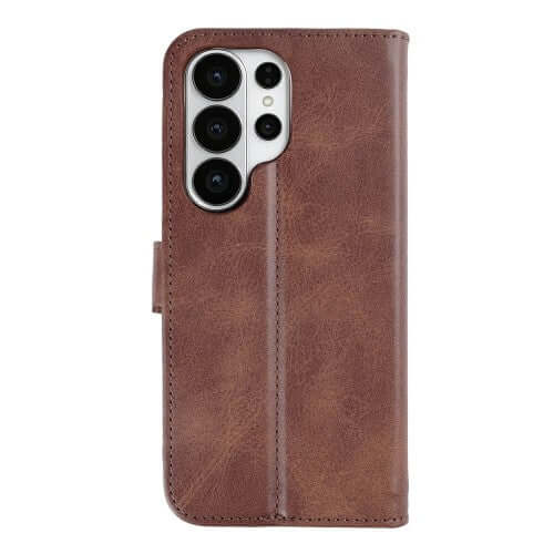 Rixus Bookcase für Samsung Galaxy S26 Ultra – Braun