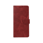 Rixus Bookcase für Samsung Galaxy A06 – Dunkelrot