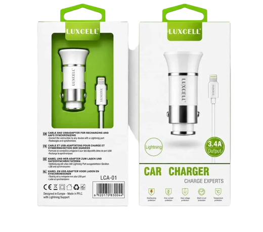 Autoladegerät mit zwei USB-A-Anschlüssen für schnelles Laden unterwegs