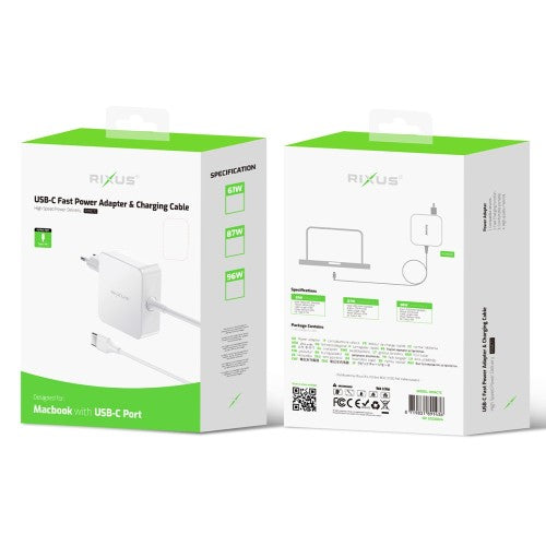 Rixus RXMCTC USB-C Laptop Oplader 96W – Wit