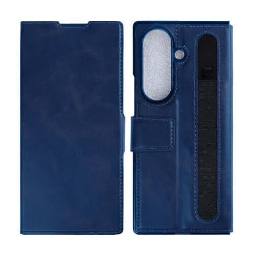 Rixus Wallet-Hülle mit Stifthalter für Samsung Galaxy Z Fold8 Ultra – Blau
