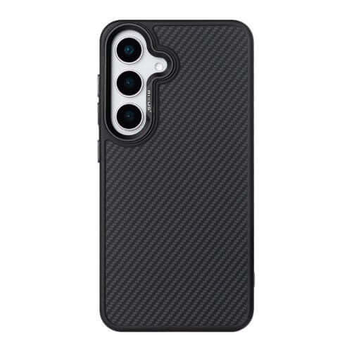 Rixus Mag Carbon MagSafe-kompatible Hülle für Samsung Galaxy S26 – Schwarz