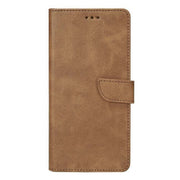 Rixus Bookcase für Samsung Galaxy S25 FE – Hellbraun