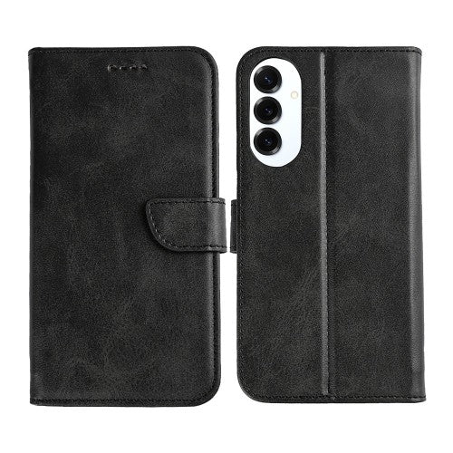 Rixus Bookcase für Samsung Galaxy S25 Edge – Schwarz