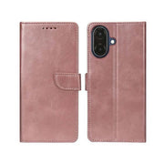 Rixus Bookcase für Samsung Galaxy A07 / A08 – Rosa