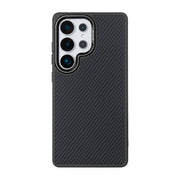 Rixus Mag Carbon Hülle für Samsung Galaxy S25 Ultra – MagSafe-kompatibel, Titanschwarz