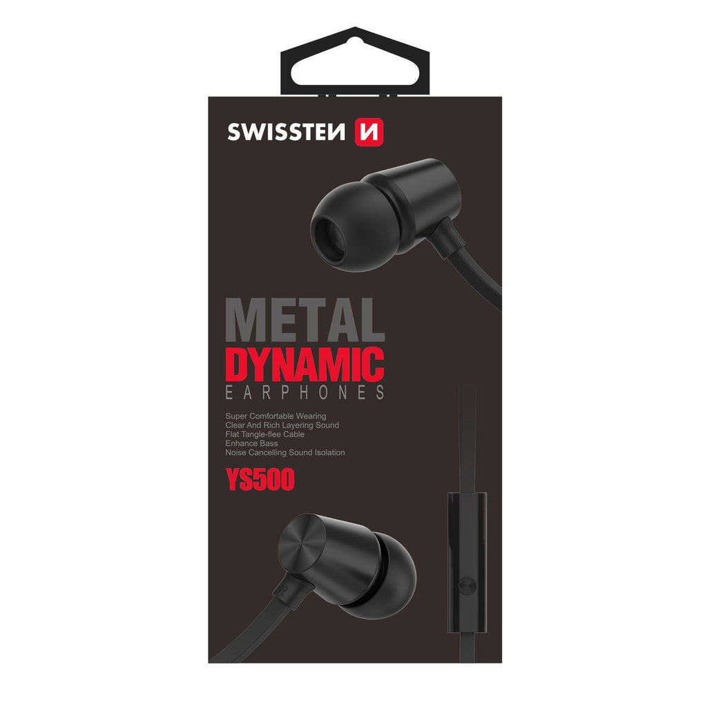 Swissten Dynamic Earbuds YS500 – Zwart