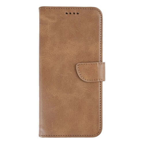 Rixus Bookcase für Samsung Galaxy S26 Ultra – Hellbraun
