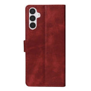 Rixus Bookcase für Samsung Galaxy S25 FE – Dunkelrot