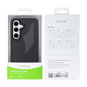 Rixus Mag Carbon MagSafe-kompatible Hülle für Samsung Galaxy S26 – Schwarz