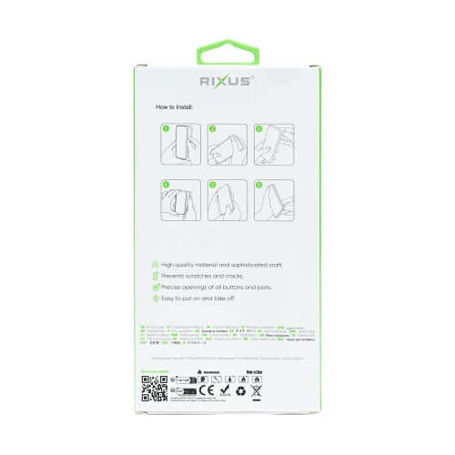 Rixus Anti-Burst MagSafe-kompatible Hülle für Samsung Galaxy A27 – Transparent