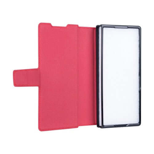 Rixus Wallet-Hülle mit Stifthalter für Samsung Galaxy Z Fold5 – Rot
