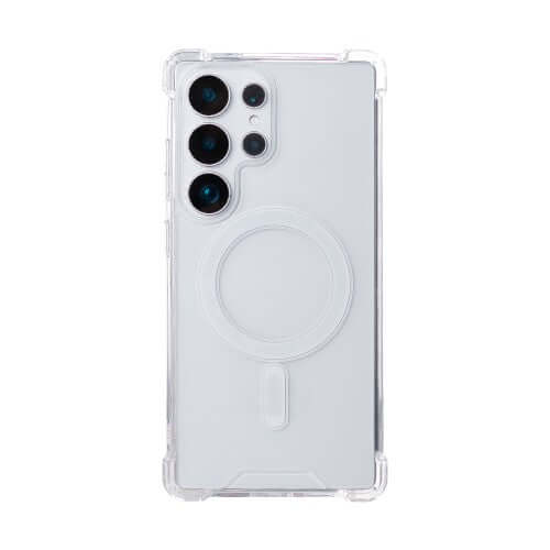 Rixus Anti-Burst Hülle für Samsung Galaxy S25 Ultra – MagSafe-kompatibel, Transparent