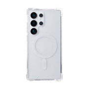 Rixus Anti-Burst Hülle für Samsung Galaxy S25 Ultra – MagSafe-kompatibel, Transparent
