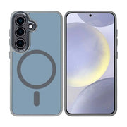 Rixus Classic 04 Hülle für Samsung Galaxy S25 Plus – MagSafe-kompatibel, Titangrau