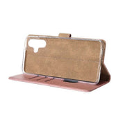 Rixus Bookcase für Samsung Galaxy A06 – Rosa
