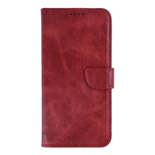 Rixus Bookcase für Samsung Galaxy S26 – Dunkelrot