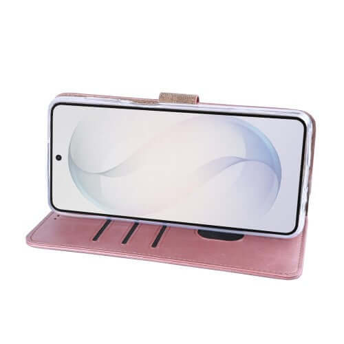 Rixus Bookcase für Samsung Galaxy S26 Plus – Rosa