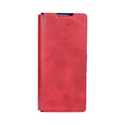 Rixus Wallet-Hülle mit Stifthalter für Samsung Galaxy Z Fold5 – Rot