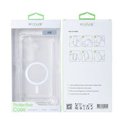 Rixus Anti-Burst Hülle für Samsung Galaxy A36/A37 – MagSafe-kompatibel, Transparent