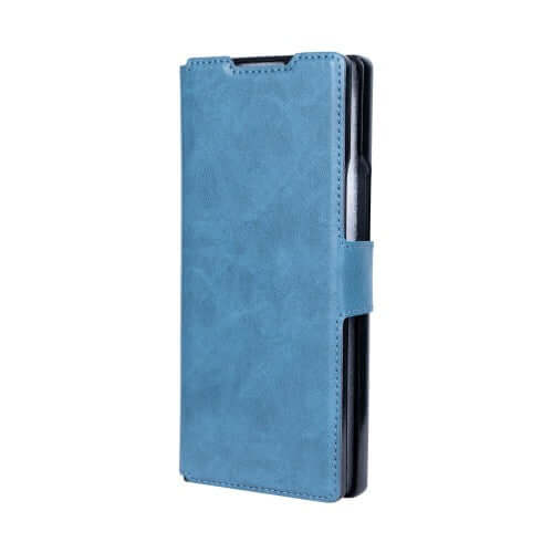 Rixus Wallet-Hülle mit Stifthalter für Samsung Galaxy Z Fold4 – Sierrablau