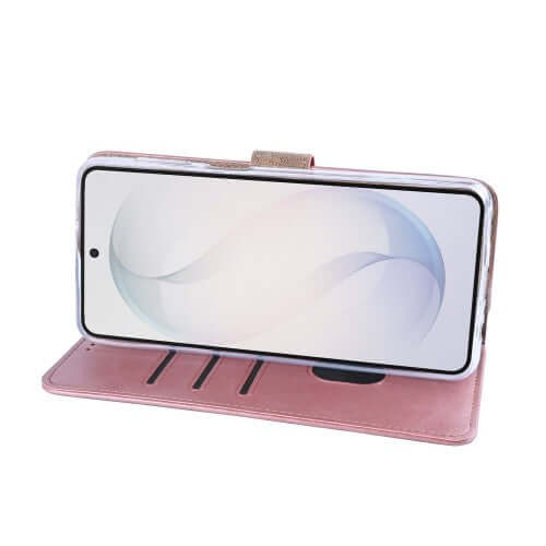 Rixus Bookcase für Samsung Galaxy S26 Ultra – Rosa