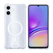 Rixus Anti-Burst-Hülle für Samsung Galaxy A05 – MagSafe-kompatibel, Transparent