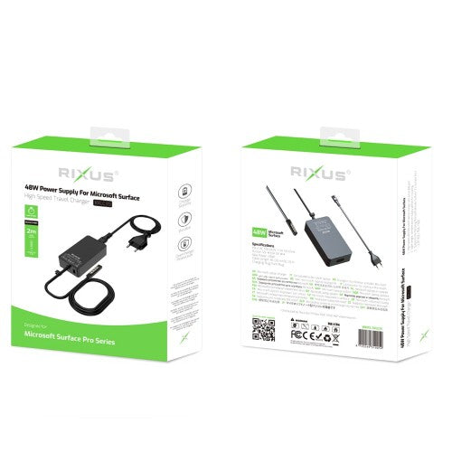 Rixus RXLC35 Microsoft Surface Laptop Oplader 48W