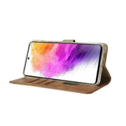 Rixus Bookcase für Samsung Galaxy A56 – Hellbraun