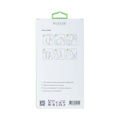 Rixus Anti-Burst MagSafe-kompatible Hülle für Samsung Galaxy Z Flip6 – Transparent