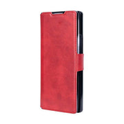 Rixus Wallet-Hülle mit Stifthalter für Samsung Galaxy Z Fold4 – Rot