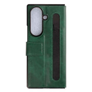 Rixus Wallet-Hülle mit Stifthalter für Samsung Galaxy Z Fold7 – Grün