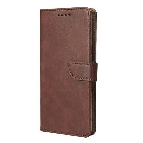 Rixus Bookcase für Samsung Galaxy A07 / A08 – Braun