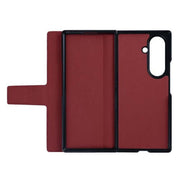 Rixus Wallet-Hülle mit Stifthalter für Samsung Galaxy Z Fold7 – Rot