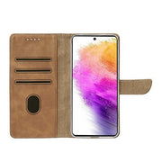 Rixus Bookcase für Samsung Galaxy A56 – Hellbraun