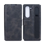 Rixus Wallet-Hülle mit Stifthalter für Samsung Galaxy Z Fold6 – Schwarz