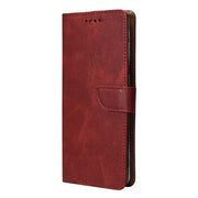 Rixus Bookcase für Samsung Galaxy S24 FE – Dunkelrot
