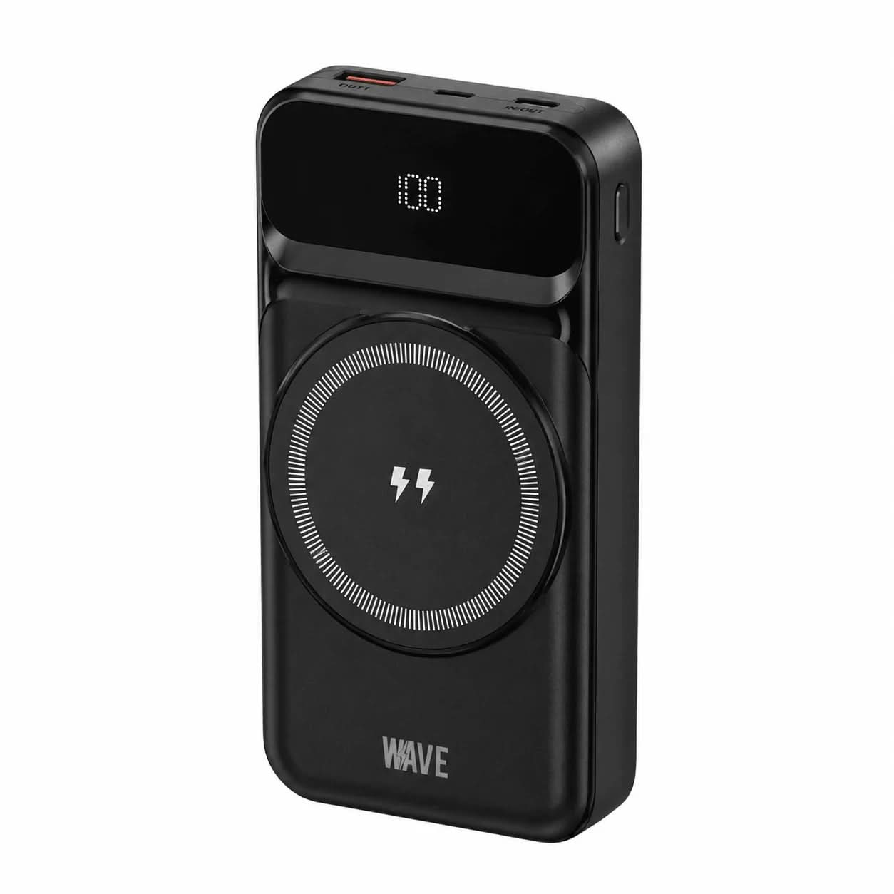 Wave WA-343 Powerbank 30.000 mAh – 22,5W Fast Charge + 15W MagSafe Draadloos – Zwart - Laad Centrum