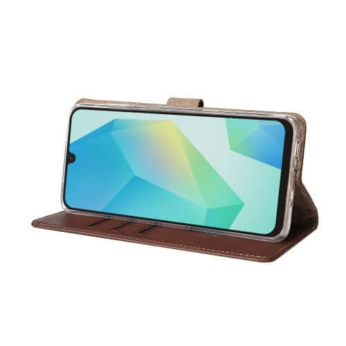 Rixus Bookcase für Samsung Galaxy A16 4G / 5G – Braun