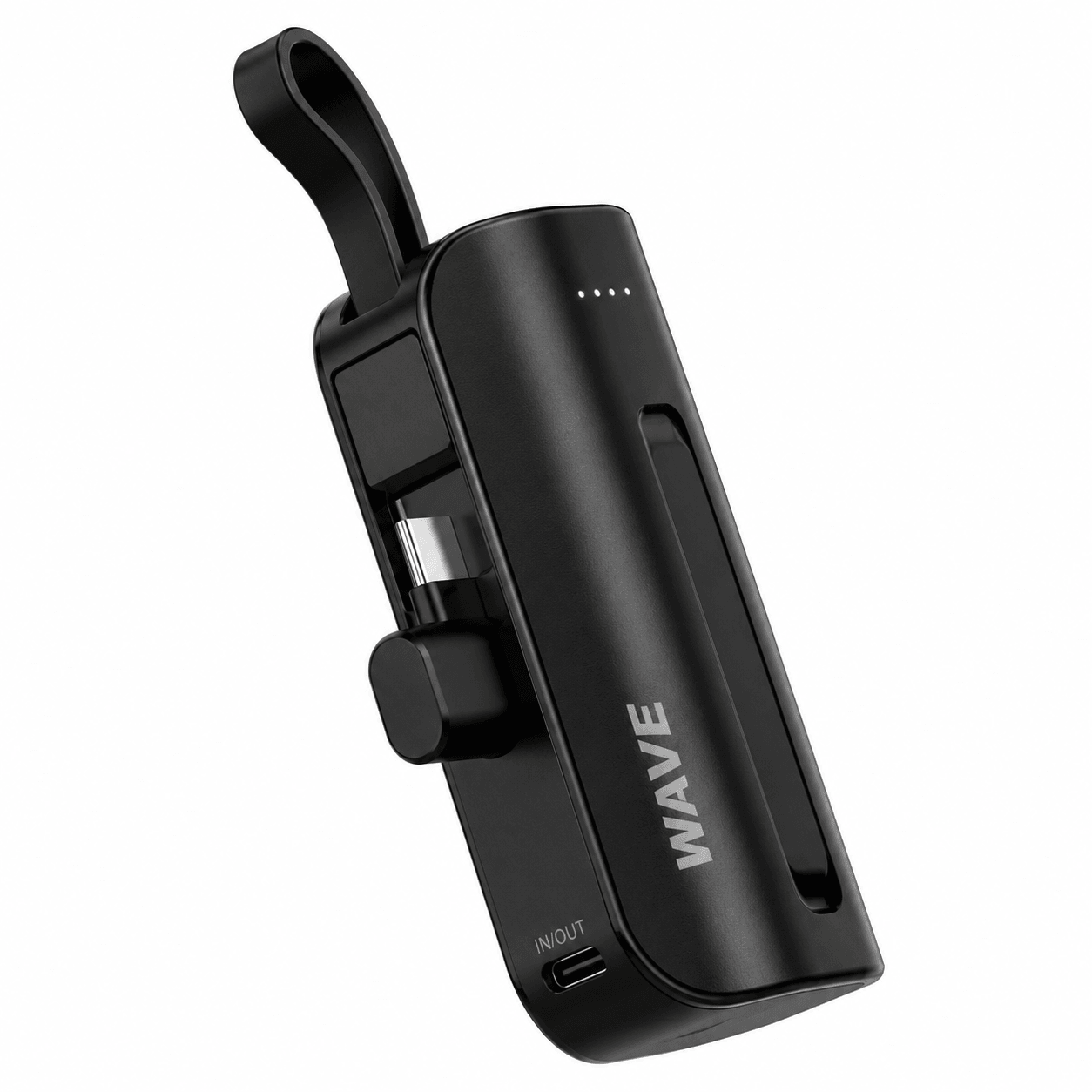 Wave WA-87 Powerbank 3000mAh met USB-C Kabel – Compact & Draagbaar – Zwart - Laad Centrum