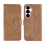 Rixus Bookcase für Samsung Galaxy S26 Plus – Hellbraun