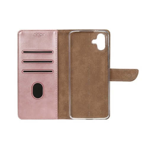 Rixus Bookcase für Samsung Galaxy A06 – Rosa