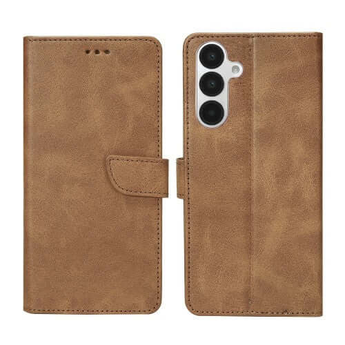 Rixus Bookcase für Samsung Galaxy A16 4G / 5G – Hellbraun