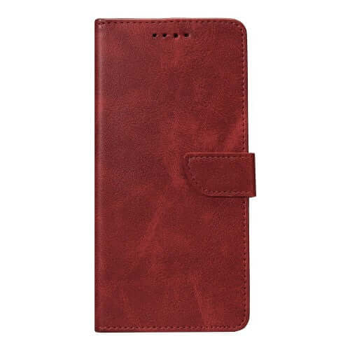 Rixus Bookcase für Samsung Galaxy S25 FE – Dunkelrot
