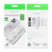 Rixus Clear HD Schutzglas mit Fit Box für iPhone 17 Pro Max / 18 Pro Max