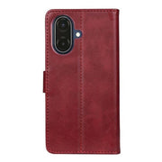 Rixus Bookcase für Samsung Galaxy A07 / A08 – Dunkelrot