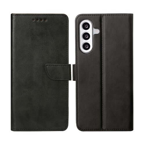 Rixus Bookcase für Samsung Galaxy A56 – Schwarz