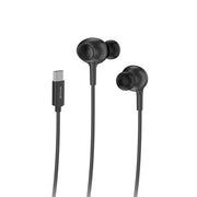 Rixus RXHD56C USB-C Oordopjes met Microfoon – Zwart