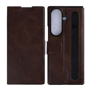 Rixus Wallet-Hülle mit Stifthalter für Samsung Galaxy Z Fold8 Ultra – Braun